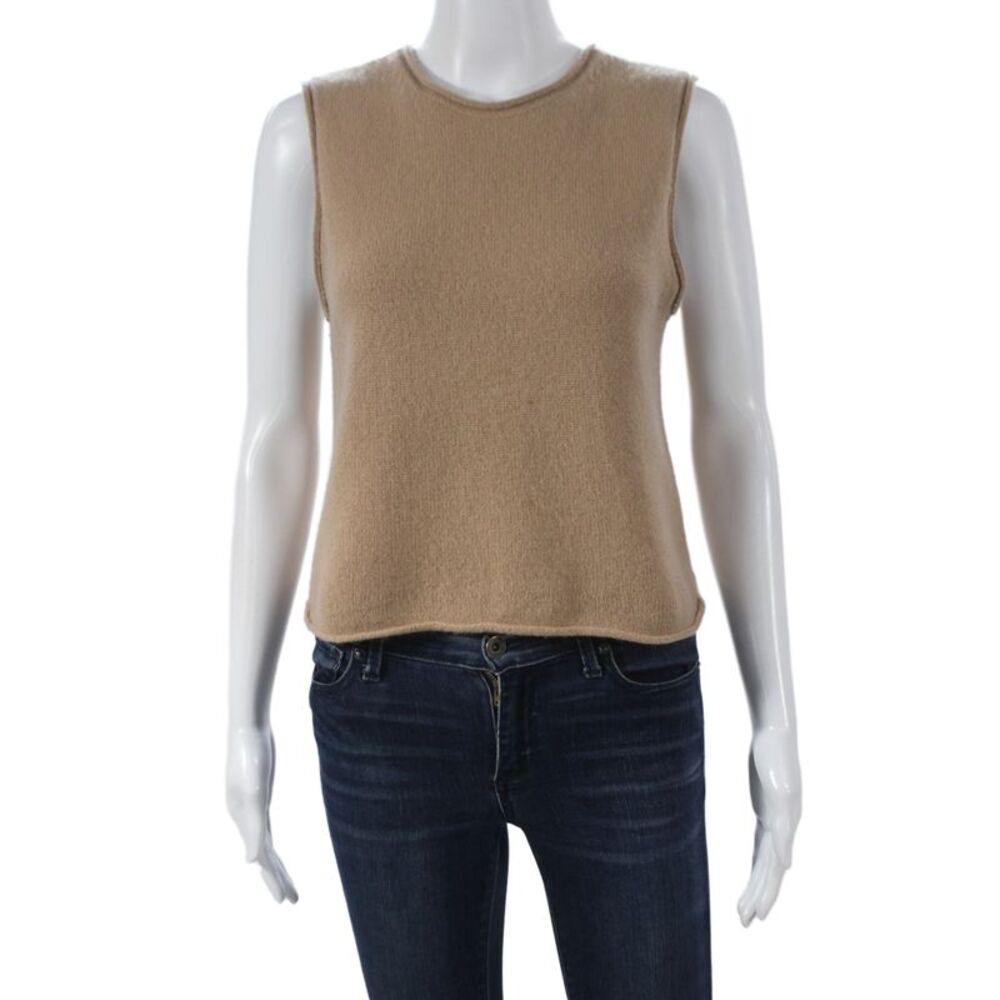 The Group Babaton Womens Beige Cashmere Sweater Vest Size XS